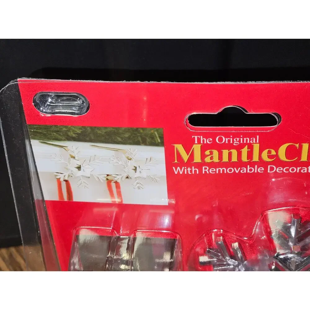2-pack Snowflake MantleClip Stocking Holders